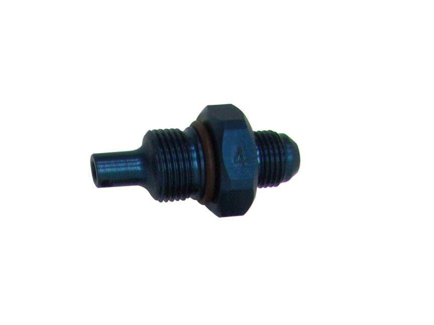 Alum Flow Valve -6AN Male ID - 4 KRC POWER STEERING