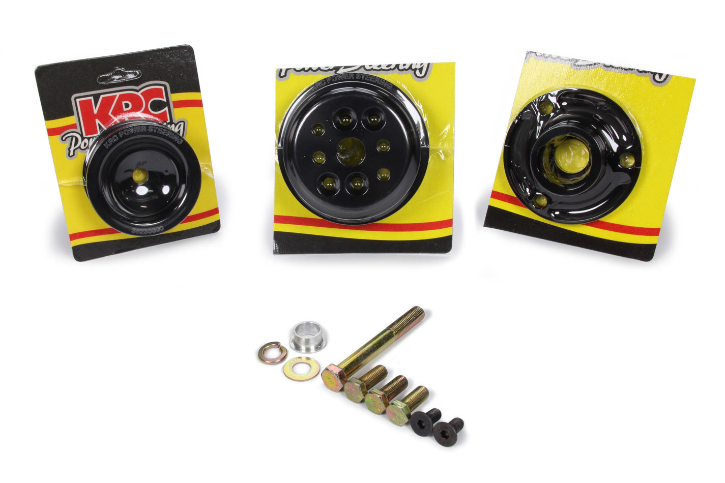 KRC POWER STEERING Serpentine Pulley Kit Pro Series SBC KRC POWER STEERING