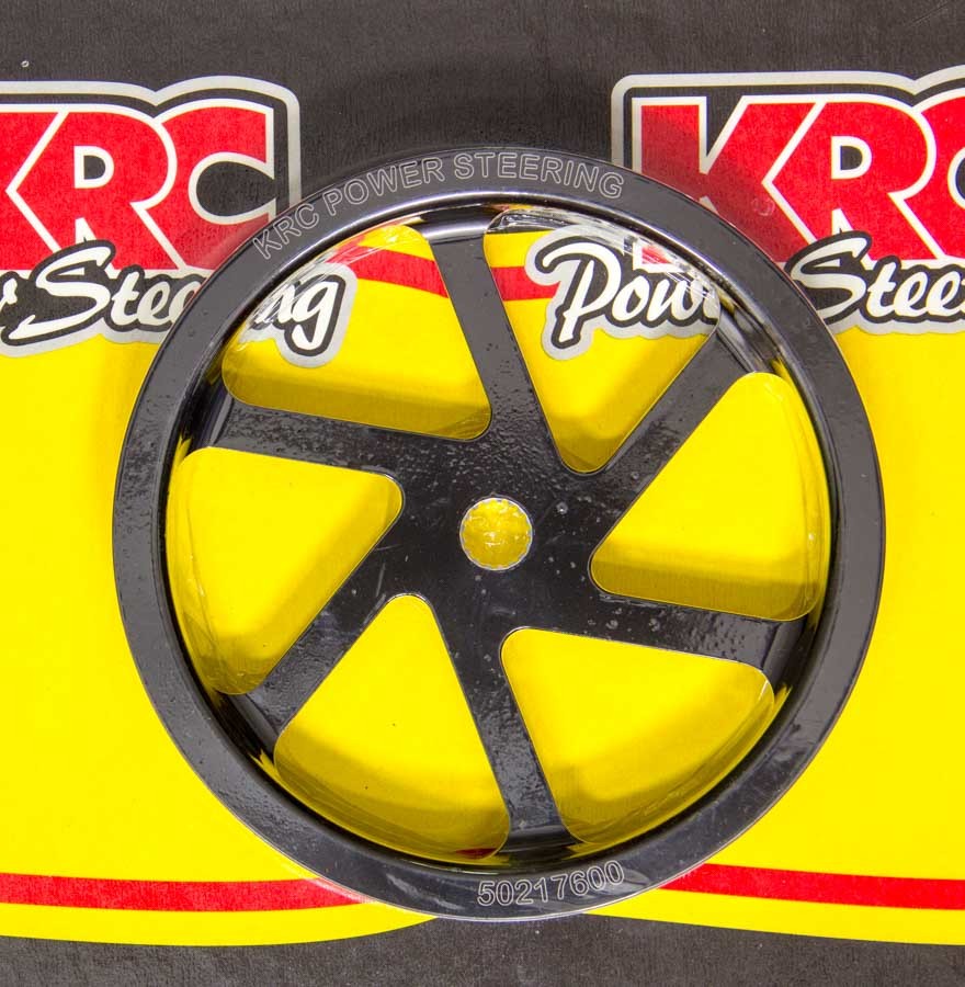 KRC POWER STEERING Pulley 6.0in Aluminum Serpentine Std. Offset KRC POWER STEERING