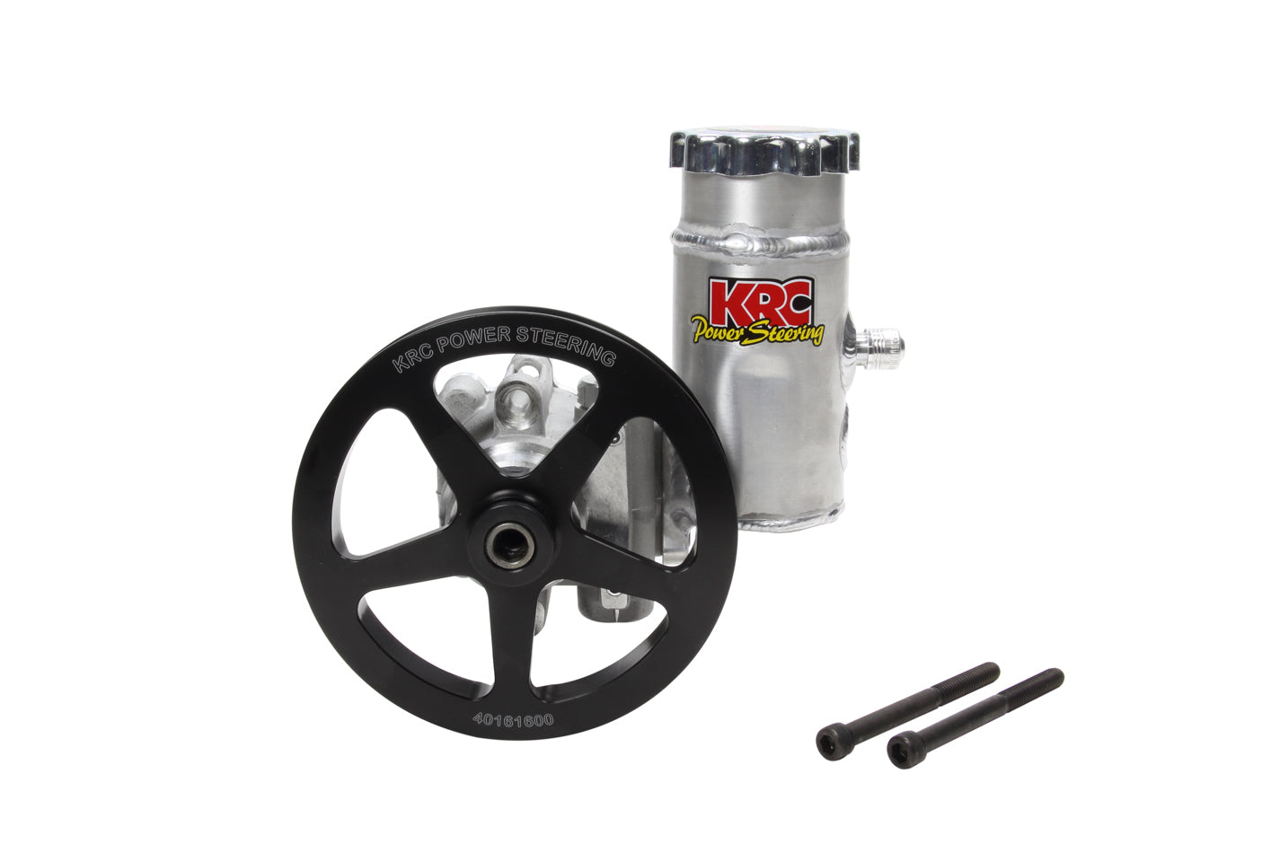 KRC POWER STEERING P/S Pump Elite w/ 6in V- Belt Pulley w/Reservoir KRC POWER STEERING