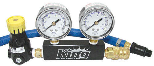 KING RACING PRODUCTS Leak Down Tester Dual Gauge KING RACING PRODUCTS