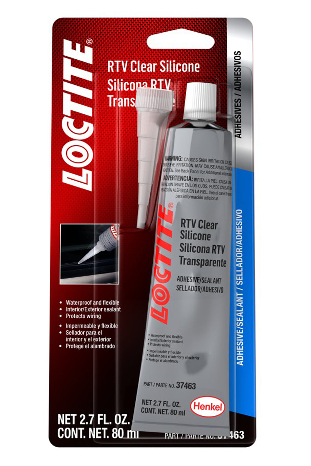 LOCTITE RTV Clear Silicone Adhesive 80ml/2.7oz LOCTITE