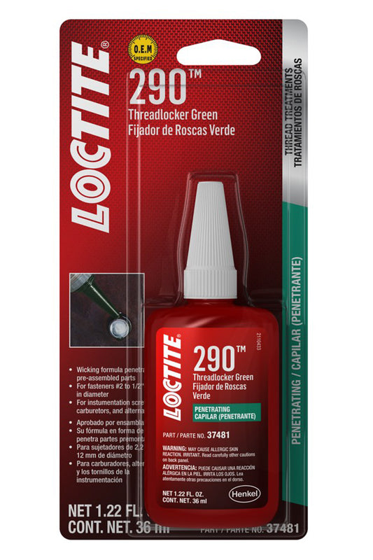 LOCTITE Threadlocker 290 Wicking Green 36ml/1.22oz LOCTITE