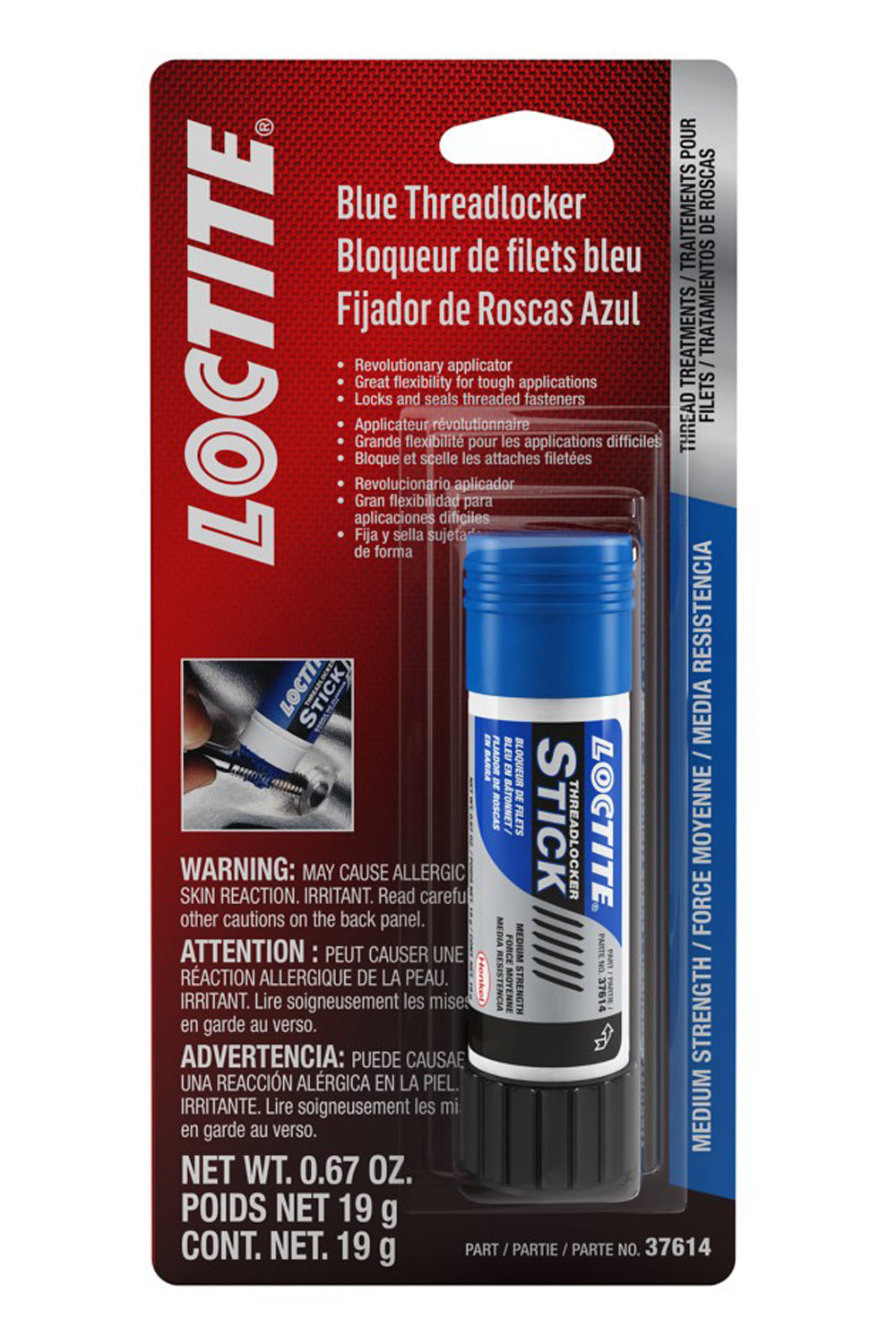 LOCTITE Threadlocker Blue Stick 19g/.67oz LOCTITE