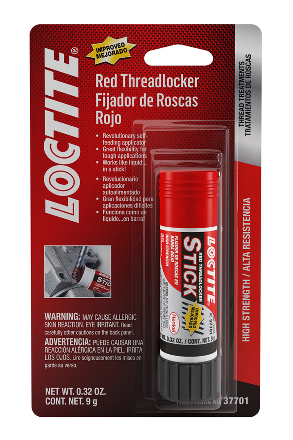 LOCTITE Threadlocker Red Stick 9g/.30oz LOCTITE