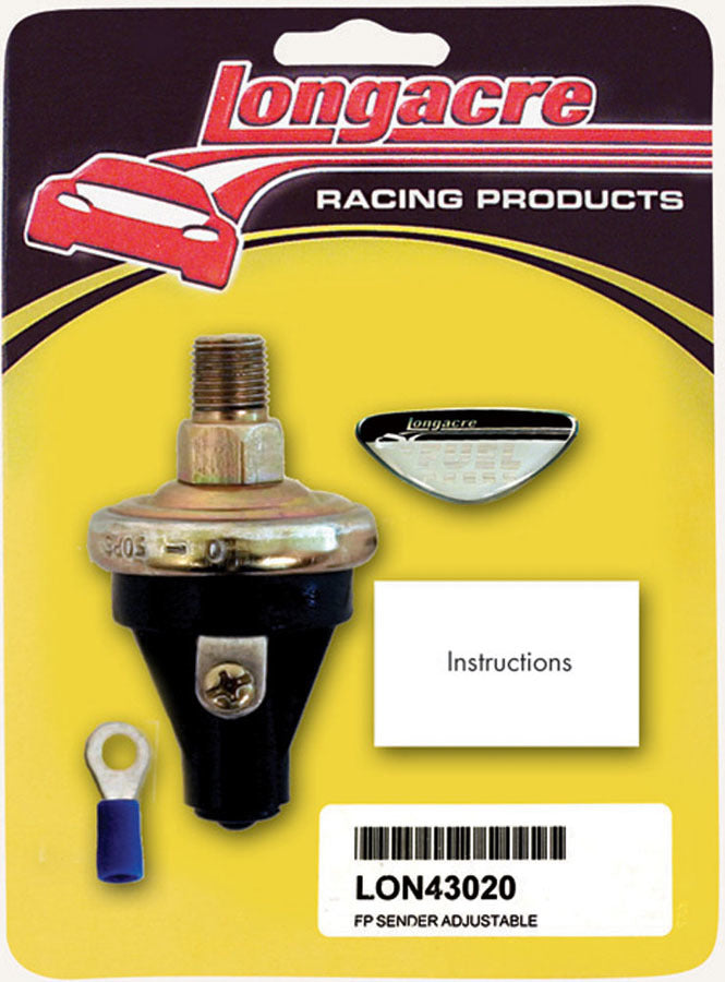 LONGACRE Fuel Pressure Sender 1/8in. NPT 2-7psi LONGACRE