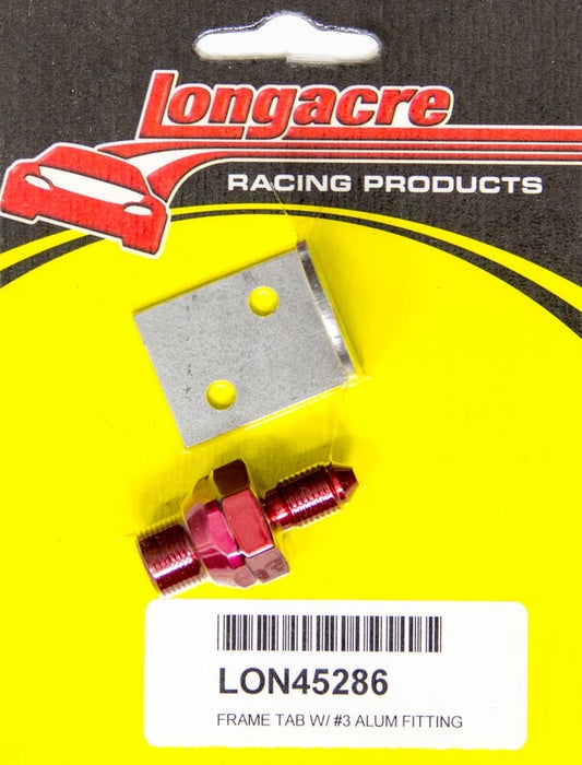 LONGACRE Brake Fitting w/Tab #3-3/16in Bulkhead LONGACRE