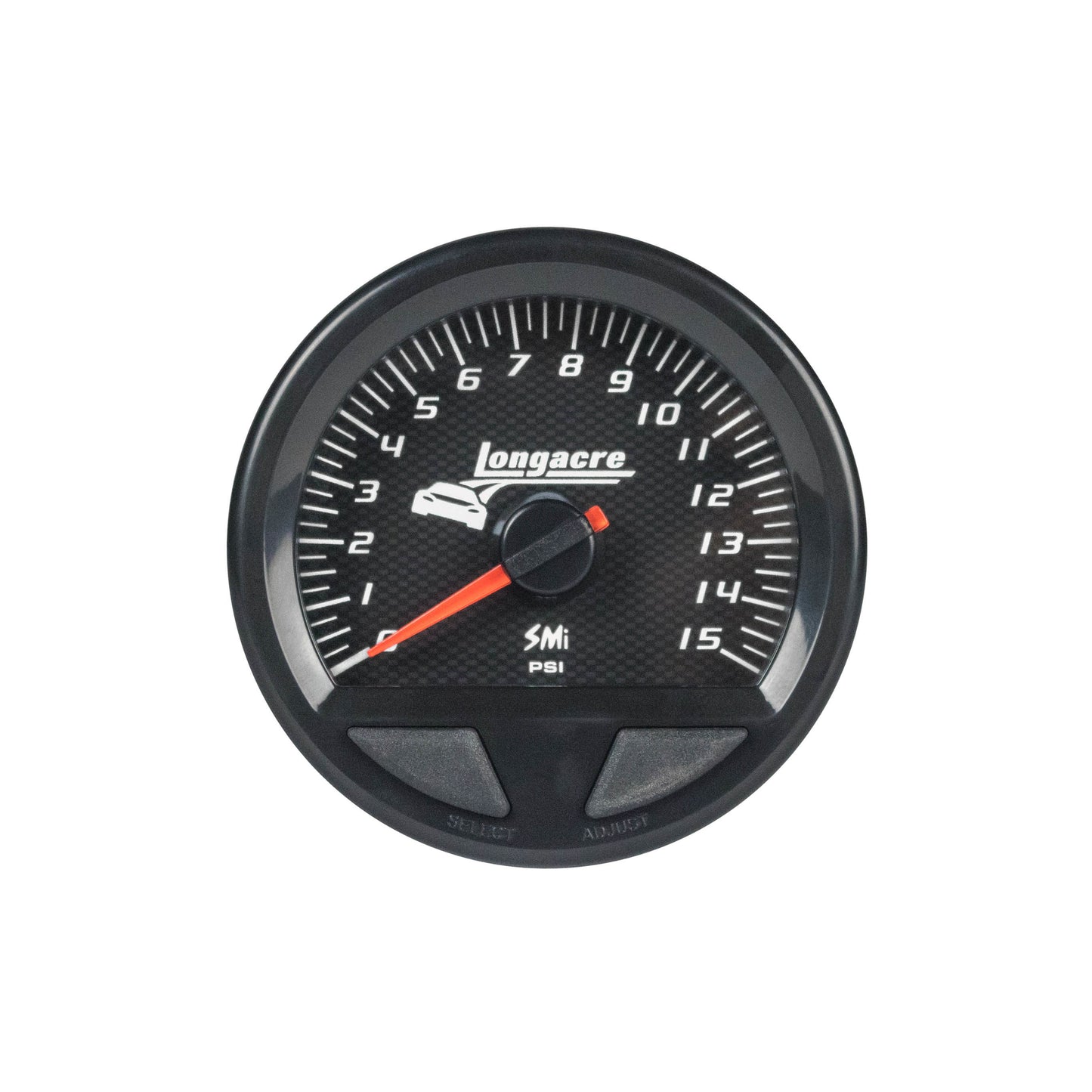 LONGACRE Waterproof SMI Fuel Pressure Gauge 0-15psi LONGACRE