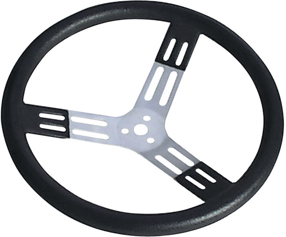 LONGACRE 15in. Steering Wheel Black With Bumps Nat. Fi LONGACRE