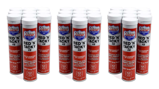 LUCAS OIL Red-N-Tacky Grease Case/30-14oz Tube LUCAS OIL