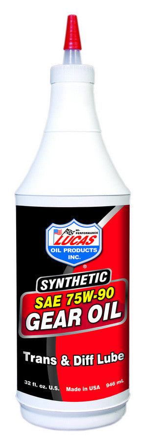 LUCAS OIL 75w90 Synthetic Gear Oil 1 Qt LUCAS OIL