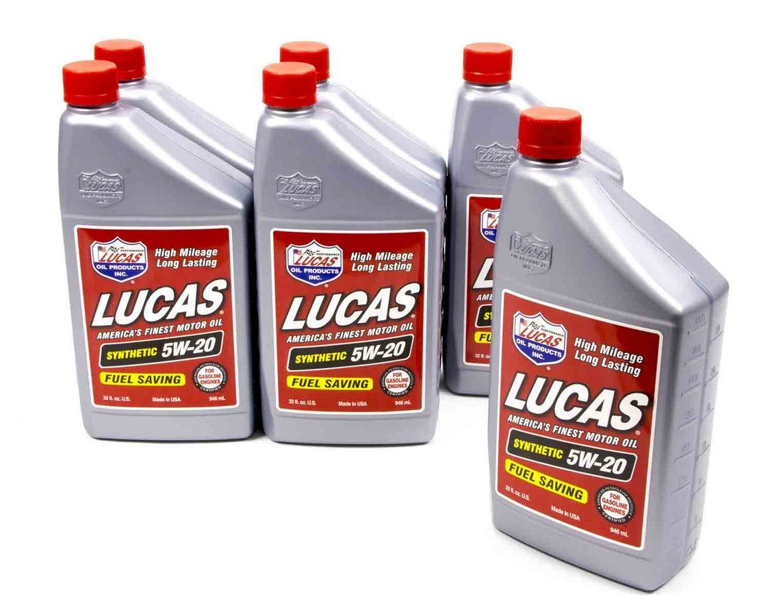 LUCAS OIL Synthetic 5w20 Oil 6x1 Qt LUCAS OIL