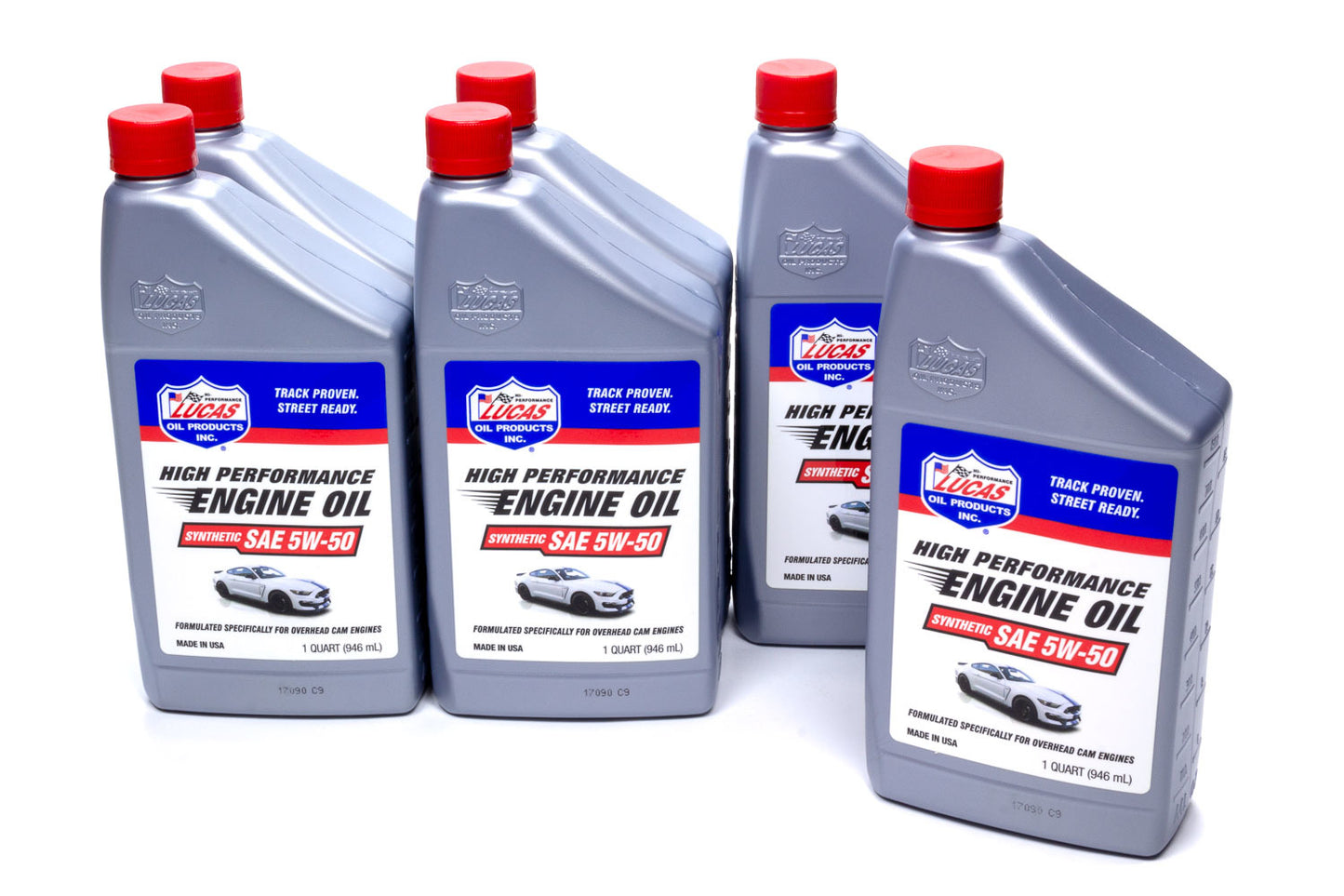 LUCAS OIL Synthetic SAE 5w50 Oil Case 6 x 1 Quart LUCAS OIL