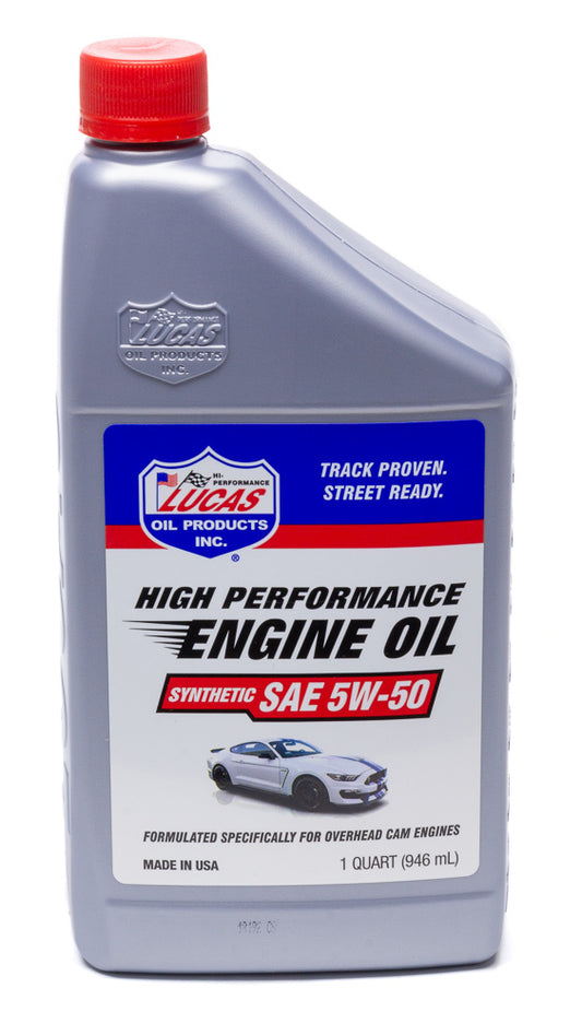 LUCAS OIL Synthetic SAE 5w50 Oil 1 Quart LUCAS OIL