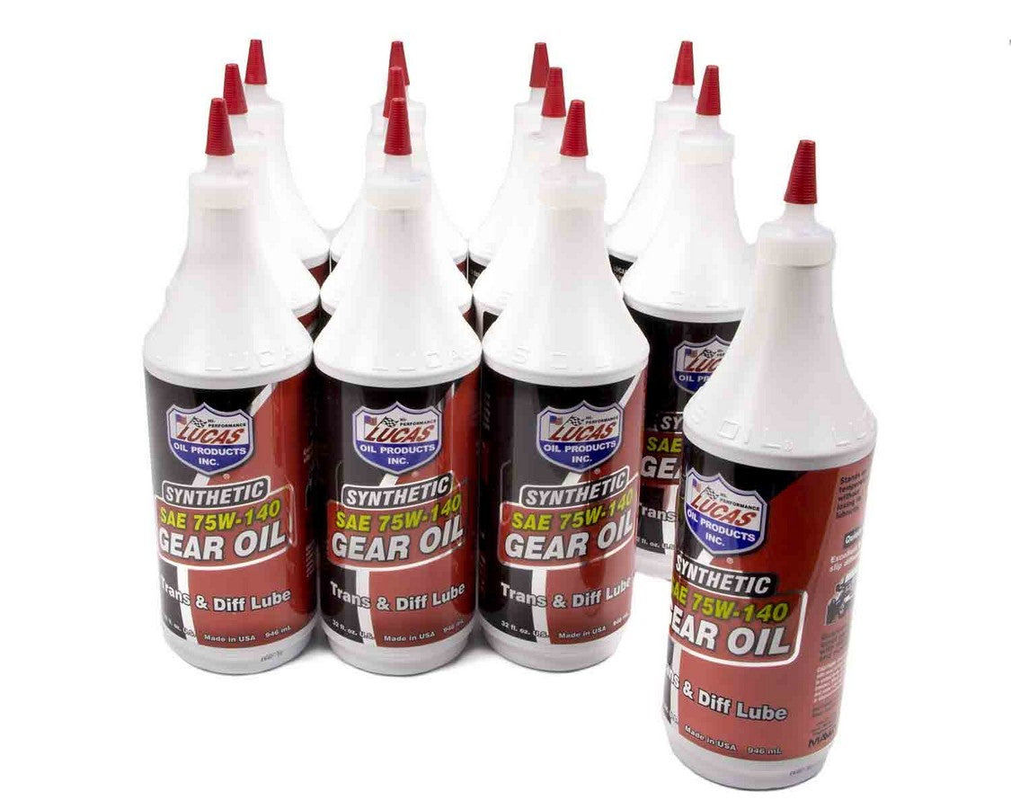 LUCAS OIL Synthetic 75w140 Trans/ Diff Lube 12x1 Qt LUCAS OIL