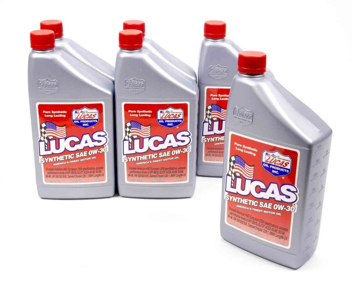 LUCAS OIL Synthetic 0w30 Oil 6x1 Qt LUCAS OIL