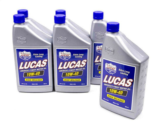 LUCAS OIL SAE 10W40 Motor Oil 6x1 Quart LUCAS OIL