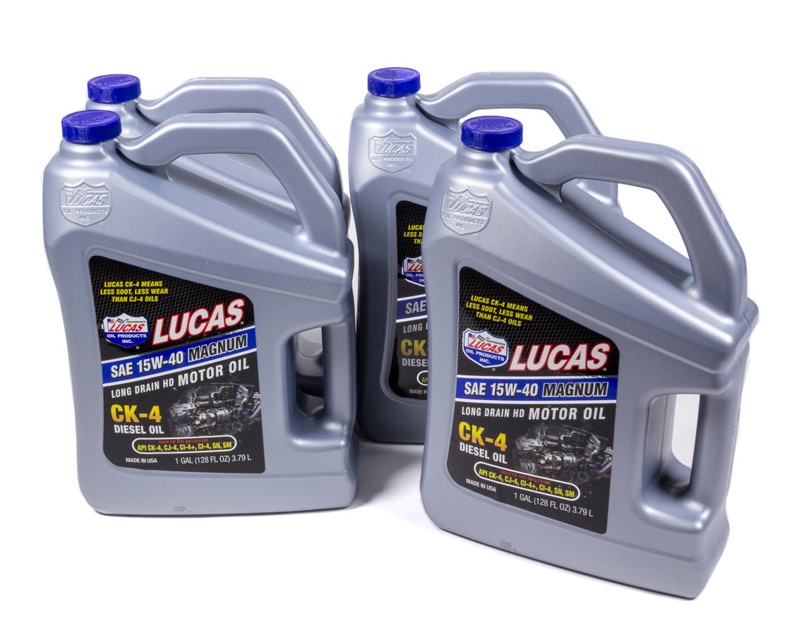 LUCAS OIL SAE 15W40 Diesel Oil Case 4 x 1 Gal. LUCAS OIL