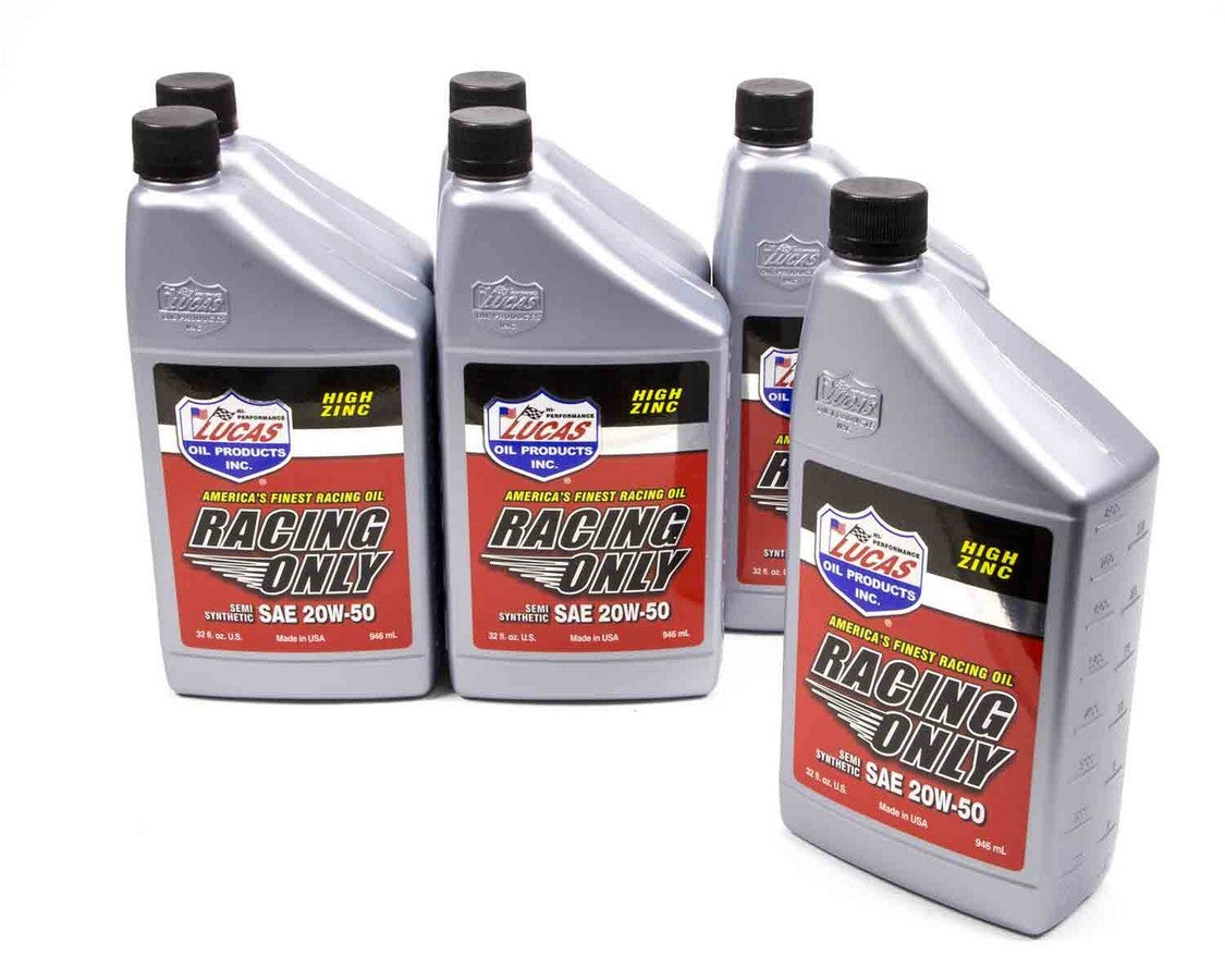 LUCAS OIL Semi-Syn 20w50 Racing Oil 6x1 Qt LUCAS OIL