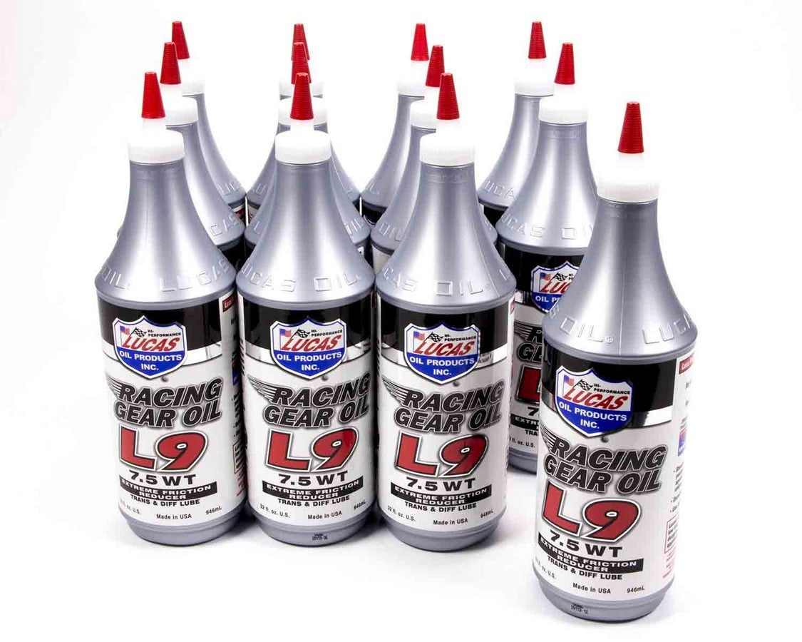 LUCAS OIL Synthetic L9 Racing Gear Oil 12x1 Qt LUCAS OIL