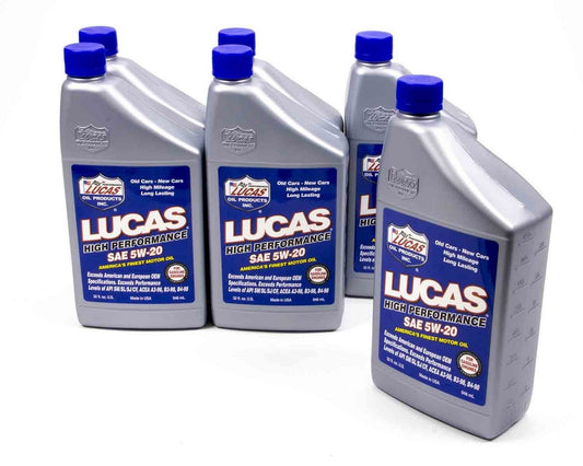 LUCAS OIL SAE 5w20 Motor Oil 6x1 Quart LUCAS OIL