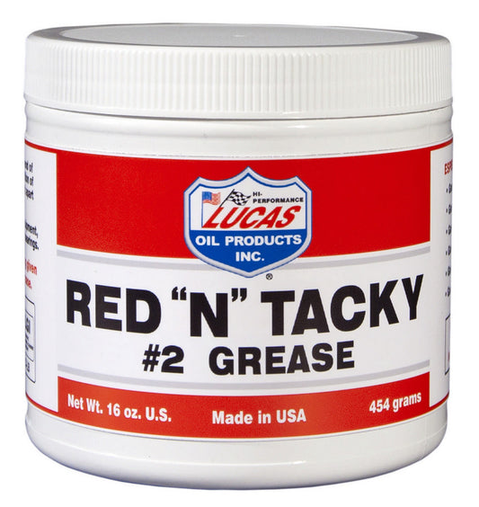 LUCAS OIL Red N Tacky Grease 1lb Tub LUCAS OIL