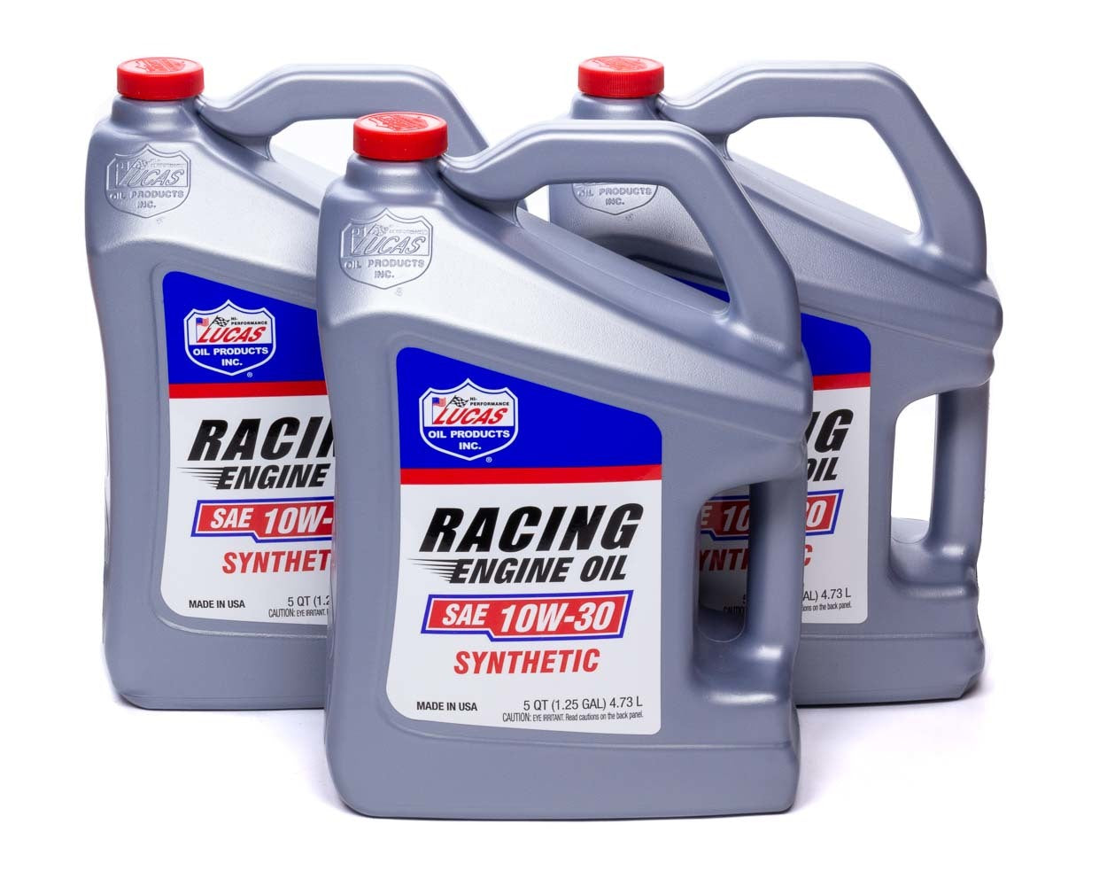 LUCAS OIL Synthetic Racing Oil 10w 30 Case 3 x 5qt Bottle LUCAS OIL