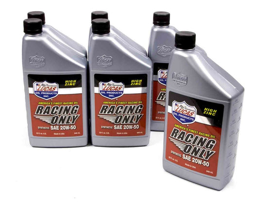 LUCAS OIL Synthetic Racing Oil 20w50 6x1 Qt LUCAS OIL