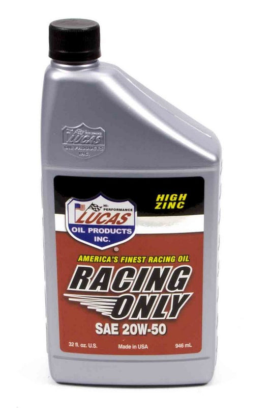 LUCAS OIL 20w50 Racing Oil 1 Quart Semi-Synthetic LUCAS OIL