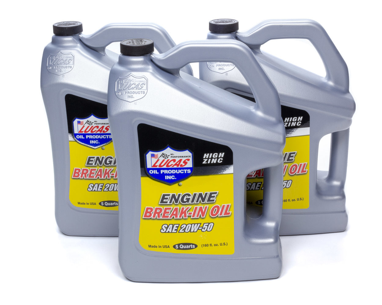 LUCAS OIL SAE 20W50 Break-In Oil Case 3 X 5 Quart Bottle LUCAS OIL