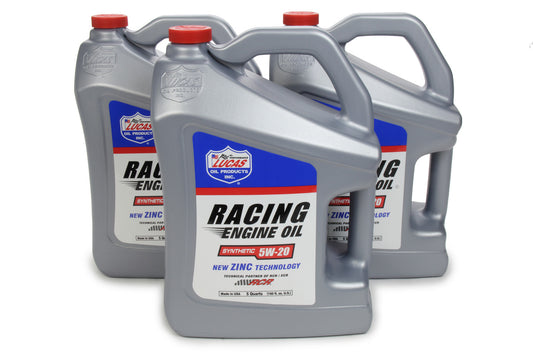 LUCAS OIL 5w20 Synthetic Racing Oil Case 3 x 5 Quart LUCAS OIL