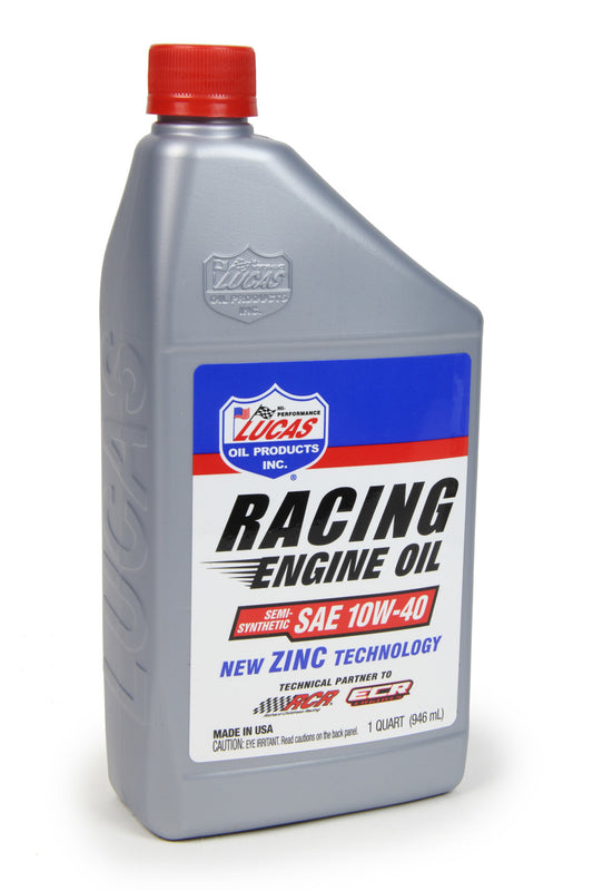 LUCAS OIL 10w40 Semi Synthetic Racing Oil 1 Quart LUCAS OIL