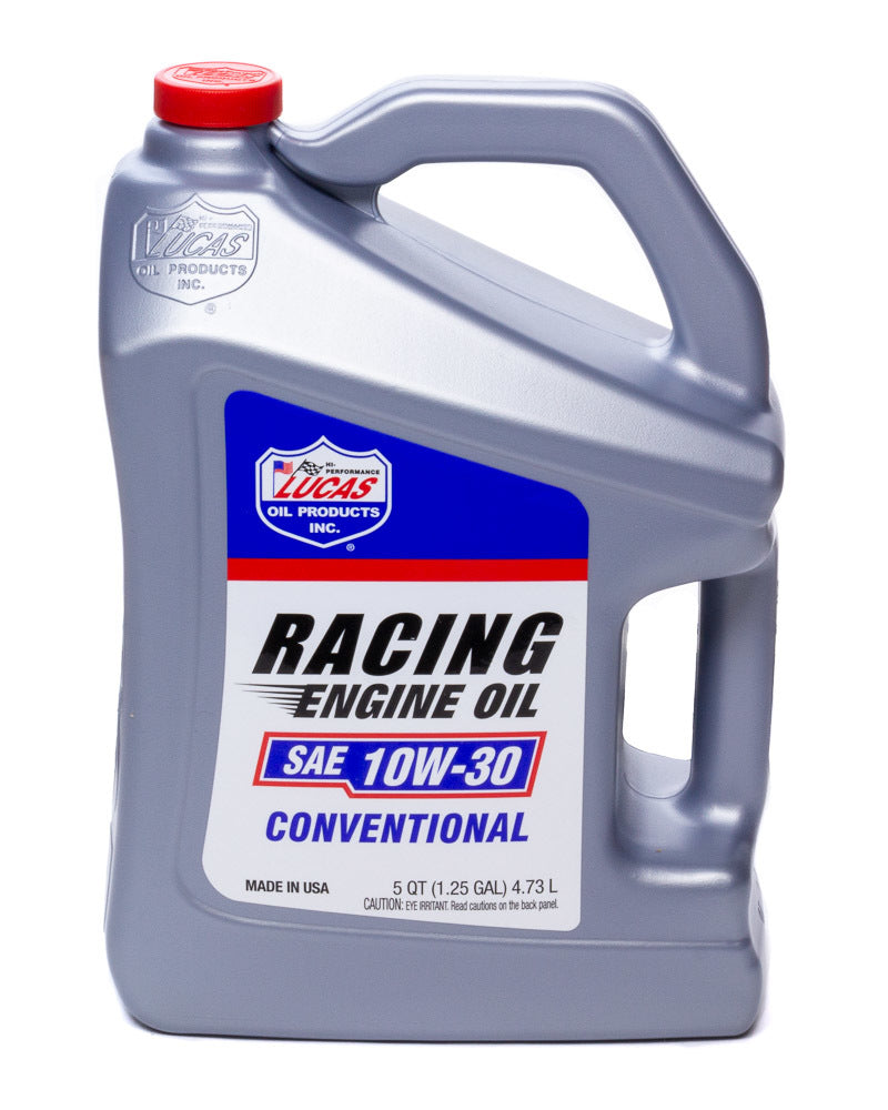 LUCAS OIL SAE Racing Oil 10w30 5qt Bottle LUCAS OIL