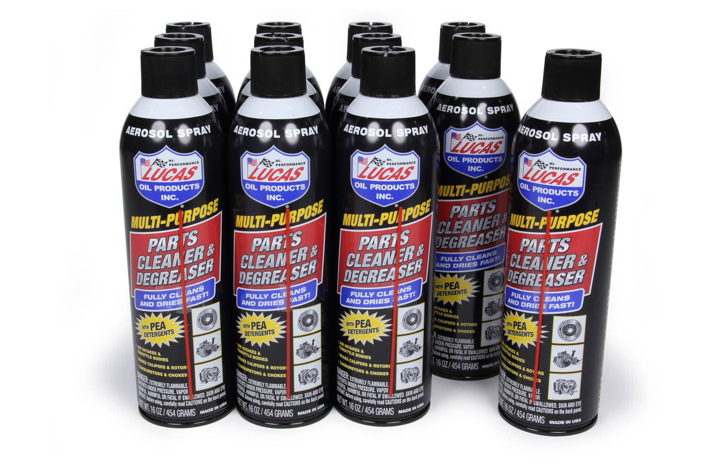 LUCAS OIL Parts Cleaner & Degrease r Case 12x16oz LUCAS OIL