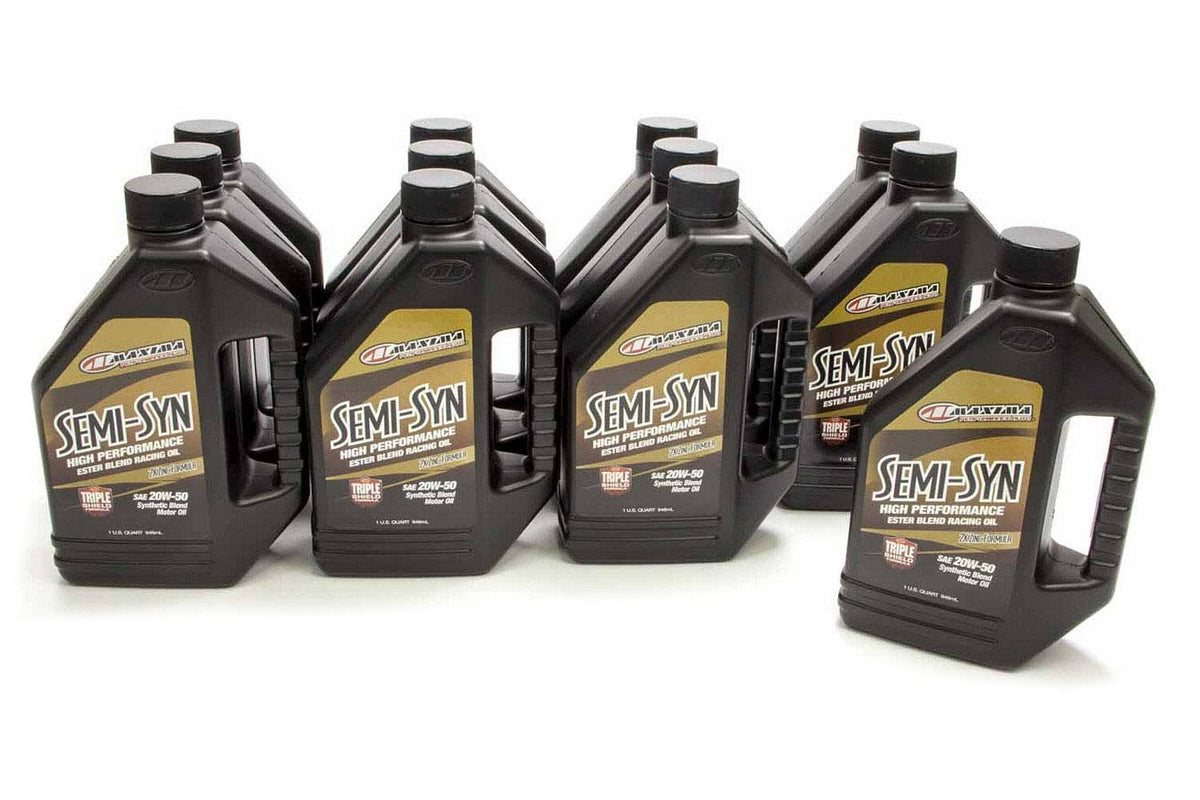 MAXIMA RACING OILS 20w50 Semi-Syn Oil Case 12x1 Quart MAXIMA RACING OILS