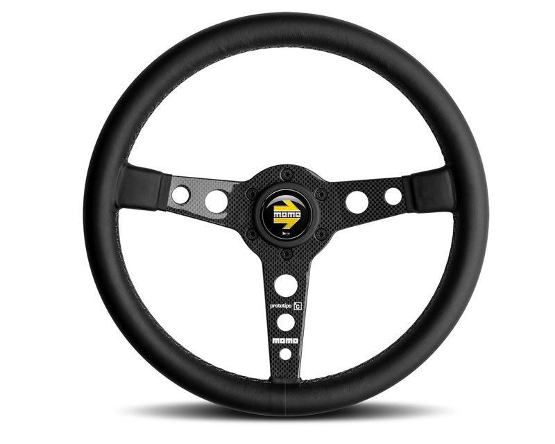 MOMO AUTOMOTIVE ACCESSORIES Prototipo Steering Wheel Leather Carbon Fiber MOMO AUTOMOTIVE ACCESSORIES