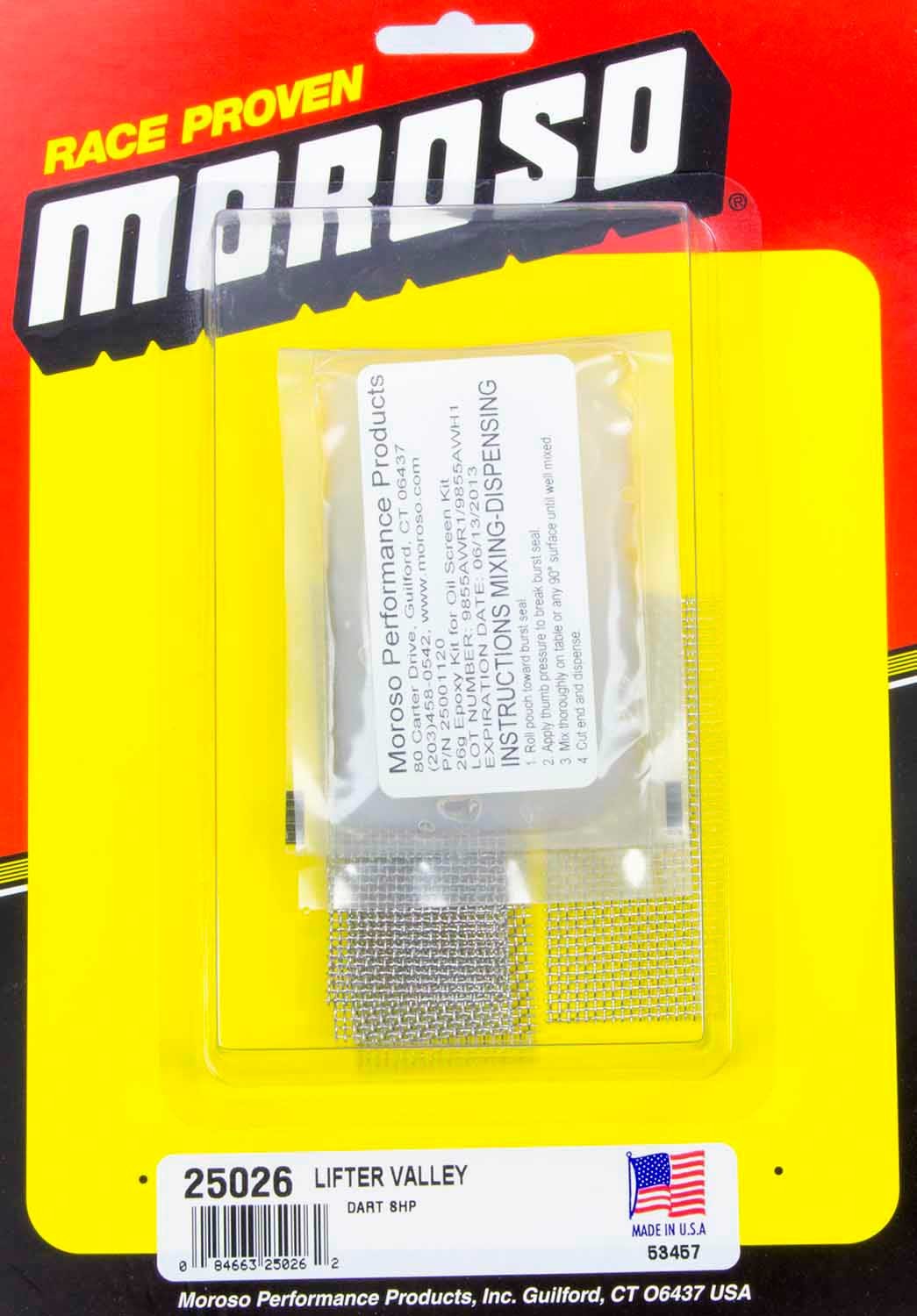 MOROSO Oil Return Screen Kit - Dart SBC SHP Blocks MOROSO