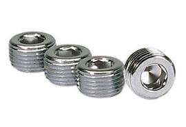 MOROSO 3/8in. NPT Chrome Pipe Plug 4 Per Package MOROSO