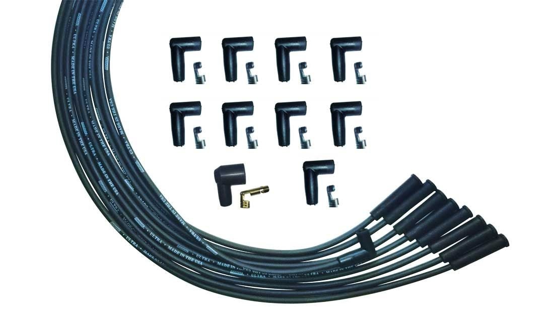 MOROSO Ultra Plug Wire Set Universal V8 Black MOROSO