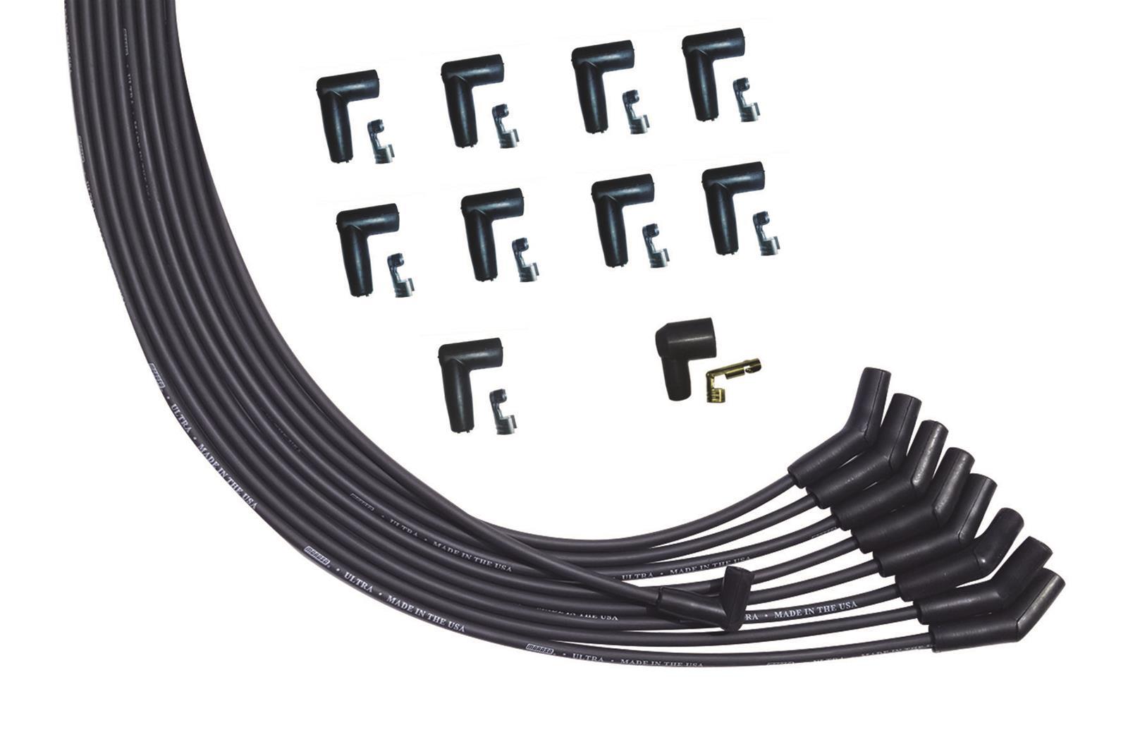 MOROSO Ultra Plug Wire Set Universal V8 Black MOROSO