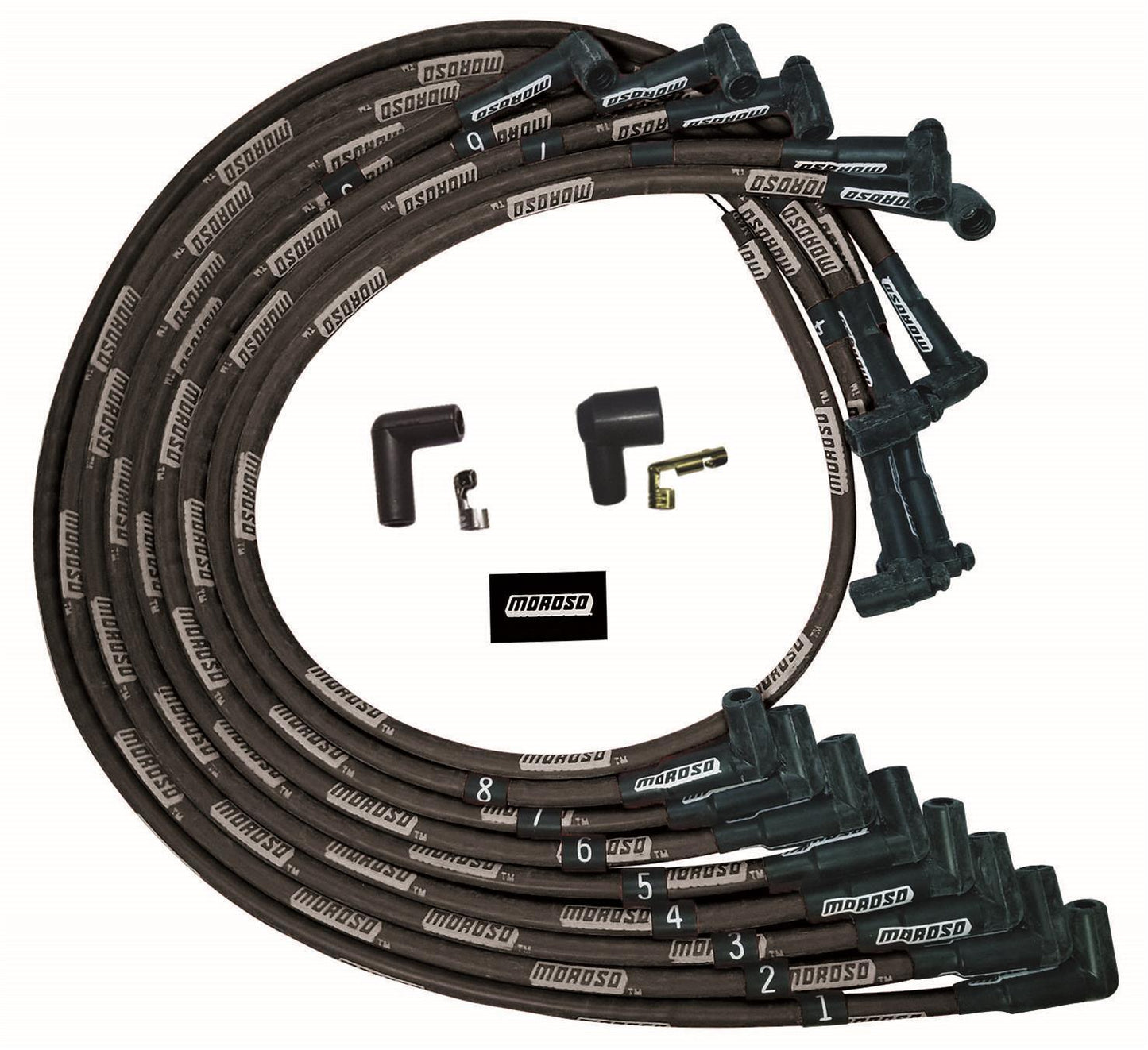 MOROSO Ultra Plug Wire Set SBC Under V/C Black MOROSO