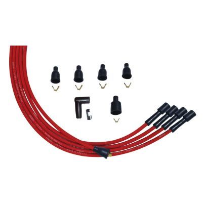 MOROSO Ultra Plug Wire Set Universal 4-Cyl Red MOROSO