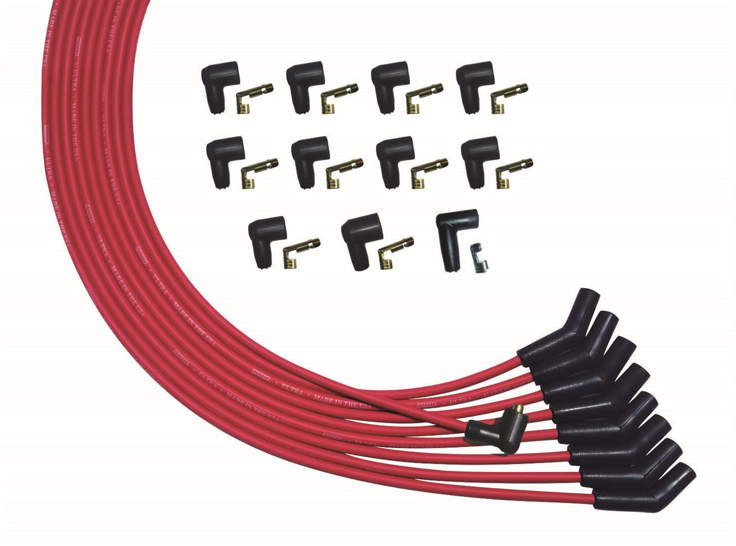 MOROSO Ultra Plug Wire Set Universal V8 Red MOROSO