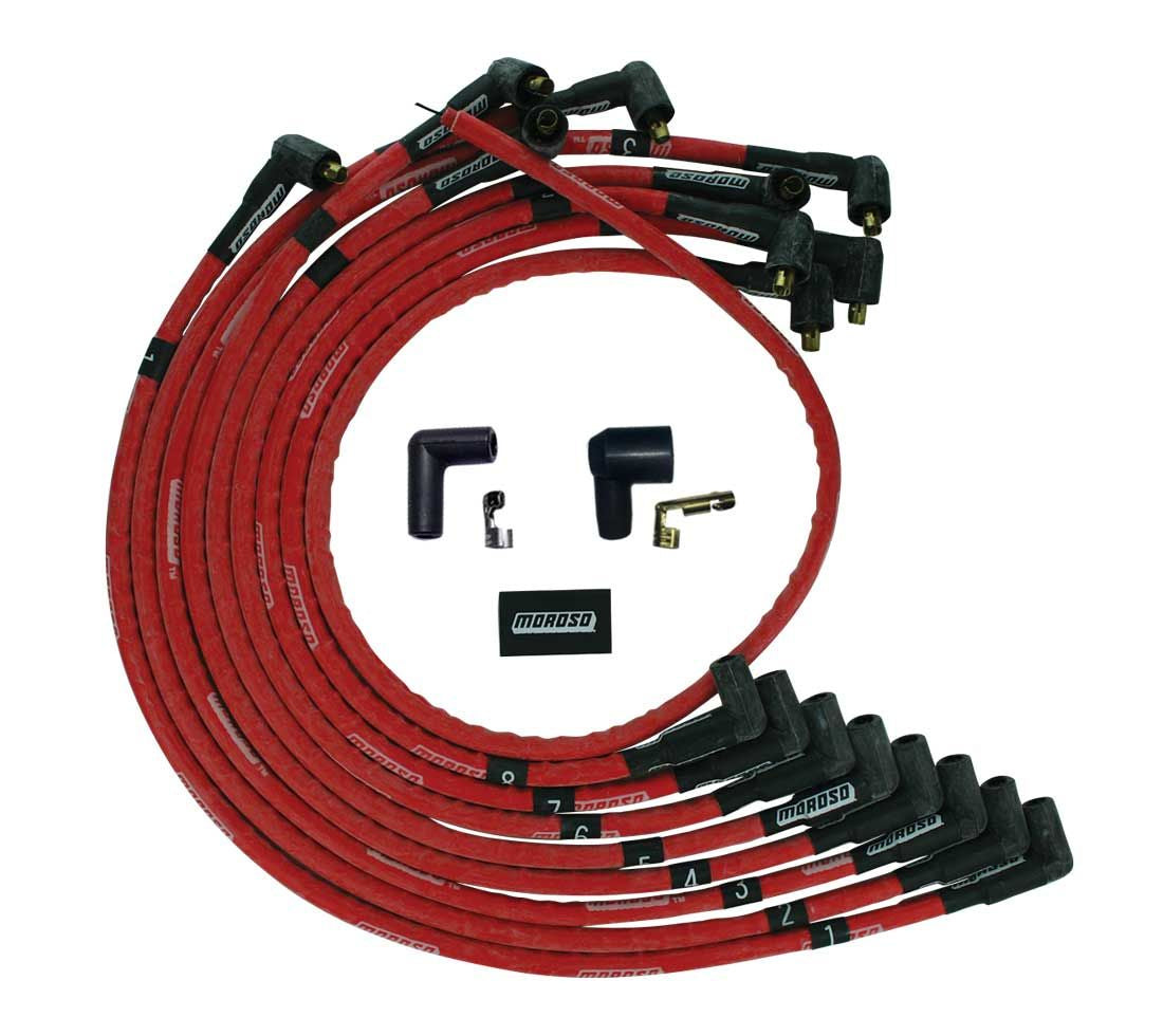 MOROSO Ultra Plug Wire Set SBC Over V/C Red MOROSO