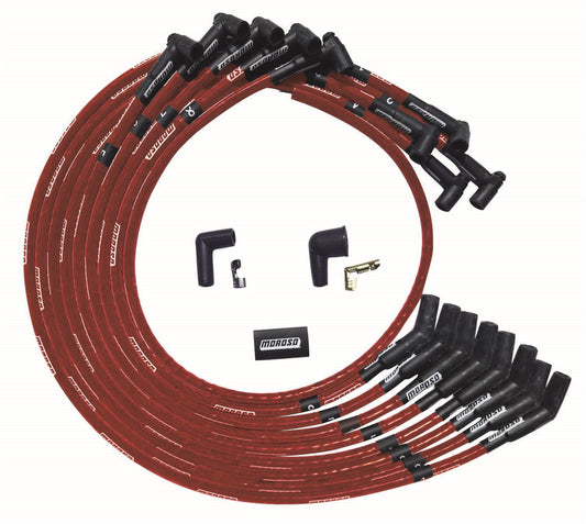 MOROSO Ultra Plug Wire Set SBC Under V/C Red MOROSO