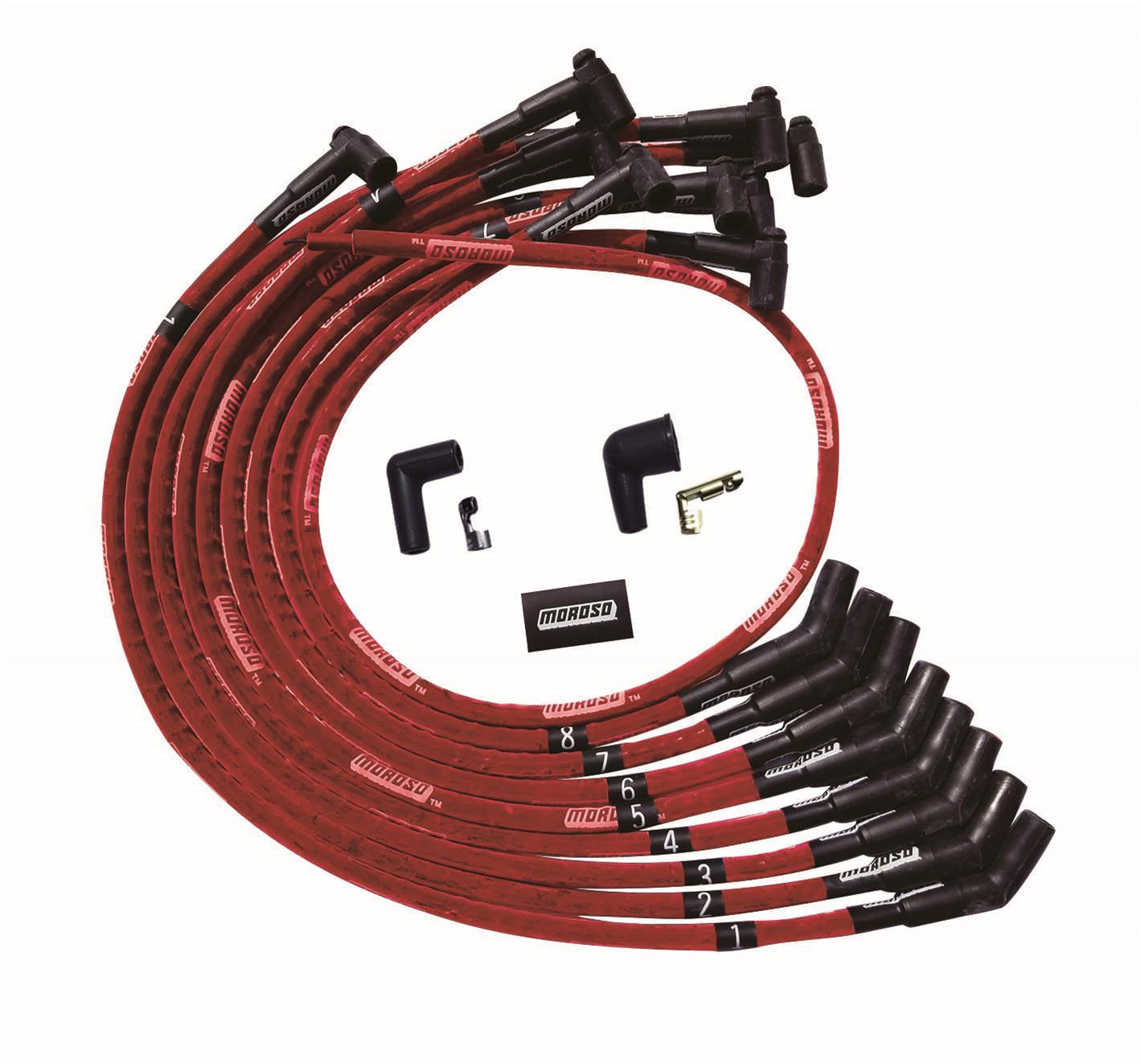 MOROSO Ultra Plug Wire Set BBC Over V/C Red MOROSO