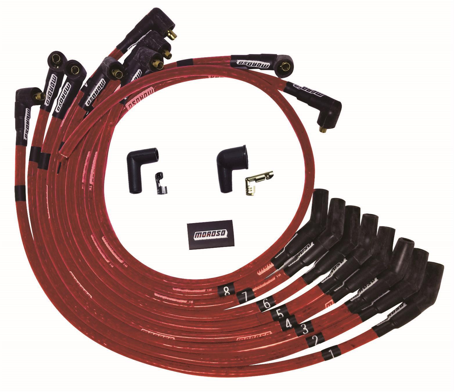 MOROSO Ultra Plug Wire Set SBF 260-302 Red MOROSO