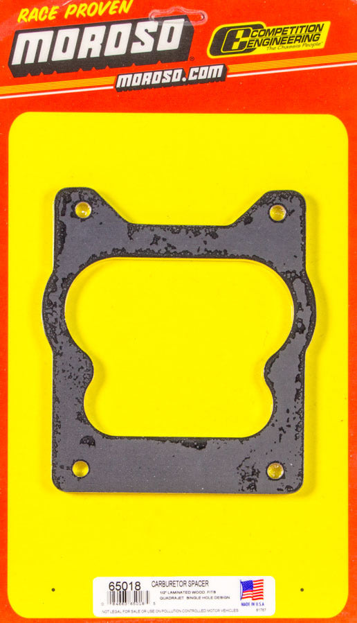 MOROSO Carburetor Spacer- 1/2in Thick - Q-Jet MOROSO