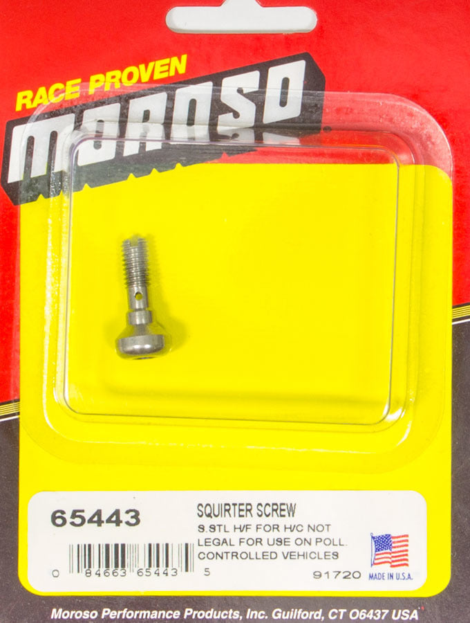 MOROSO Squirter Screw-High Flow Alcohol MOROSO