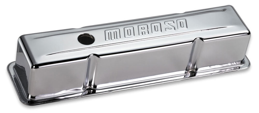 MOROSO Chrome B/E Valve Covers SBC Tall w/o Baffle MOROSO